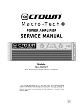 Crown Macro-Tech 5002VZ User manual