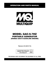 MQ Multiquip GAC-9.7HZ User manual