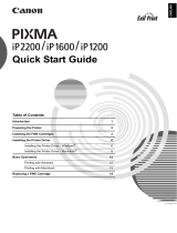 Canon Pixma iP1600 Pixma iP1200 Owner's manual