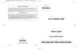 Rival RO180 Owner's manual