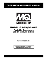 MQ Multiquip GA4.5R User manual