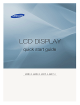 Samsung 460FP-3 Quick start guide