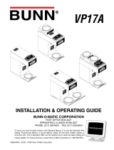 Bunn VP17A Operating instructions