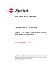 Samsung SPH-A880 Sprint User manual