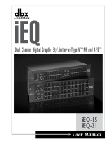 dbx iEQ31 User manual