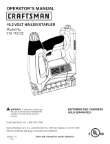 Craftsman 315115122 Owner's manual