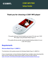 Coby MP-C7052 User manual
