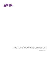 Avid Pro Tools HD Native 9.0 User guide