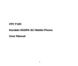 ZTE F165 User manual
