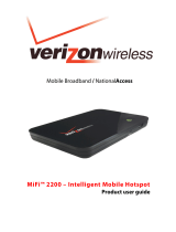 Verizon Wireless MiFi2200 Intelligent Mobile Hotspot Owner's manual