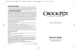 Crock-Pot DUO COOK SERVE User manual