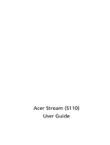 Acer Stream S110 User guide