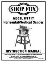 Shop fox 1/3 HP Horizontal - Vertical Sander W1717 User manual