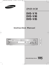Samsung DVD-V 85 User manual