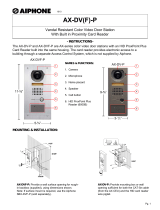 Aiphone AX-DV(F)-P User manual