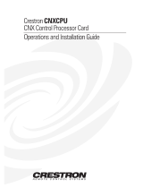Crestron CNXCPU User manual