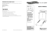 ProForm 14.5qm Treadmill Owner's manual