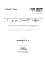 Cross Technologies 1200-03 Owner's manual