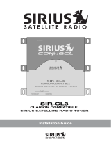 Sirius Satellite Radio SIR-CL3 User manual