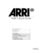 ARRI ARRIFLEX 16 SR3 Quick start guide