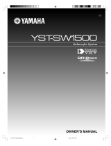 Yamaha YST-SW1500 User manual