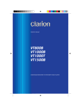 Clarion VT1000B User manual