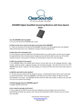 ClearSounds ANS3000 User guide