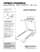 Pro-Form Quick Start 9.0 User manual