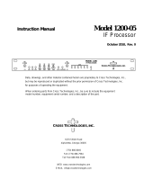 Cross Technologies 1200-05 Owner's manual