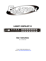 ADJ LIGHT COPILOT II User manual