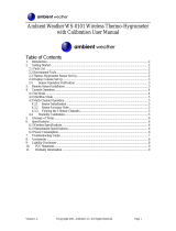 Ambient Weather WS-0101 User manual