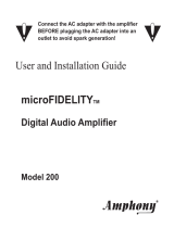 Amphony microFIDELITY 200 User manual
