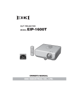 Eiki EIP-1600T User manual