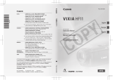 Canon VIXIA HF11 User manual