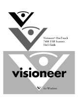 Visioneer OneTouch 7400 USB Photo Scanner User manual