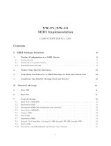 Casio XW-G1 MIDI Implementation