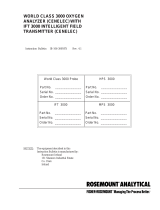 Emerson World Class 3000 O2 Analyzer CENELEC User manual