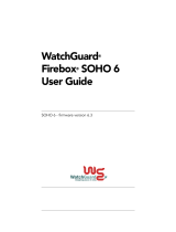 Watchguard Firebox SOHO 6 User manual