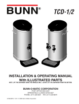 Bunn-O-Matic TCD-1 Operating instructions