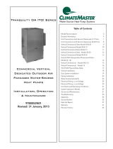 ClimateMaster TOV User manual