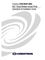 Crestron CEN-WAP-ABG-CM Installation guide