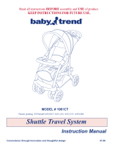 Baby Trend Shuttle Travel System User manual