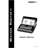 DAVIS Weather Monitor II Owner's manual