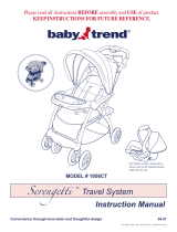 Baby Trend 1807ct User manual