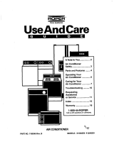 Whirlpool Air Conditioner User manual