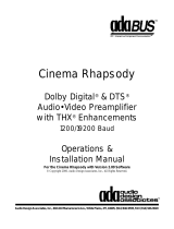 Ada Cinema Reference Mach II PTM-6150 Owner's manual