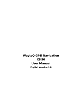 WayteQ X850 User manual