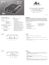 dbx 1024 Owner's manual