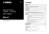 Yamaha YSP-1400 Owner's manual