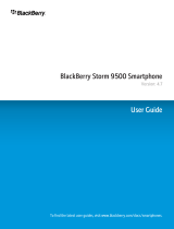 Blackberry STORM 9500 SMARTPHONE - VERSION 4.7 Owner's manual